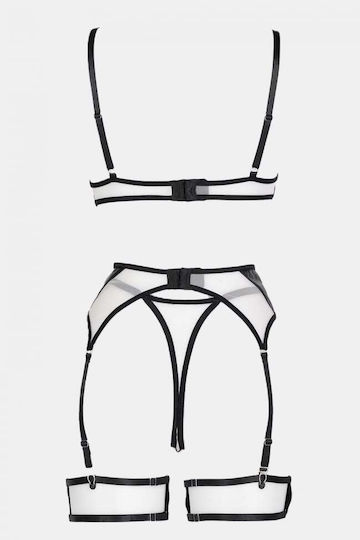 Decoro Sexy Dessous-Set mit Straps Schwarz