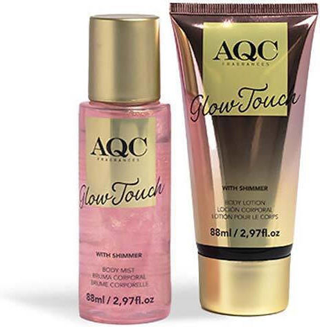 Aquarius Cosmetic Glow Touch Shimmer Γυναικείο Σετ με Body Lotion Ξυλώδες Γλυκό Άρωμα