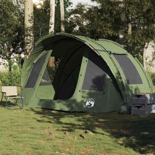 vidaXL Fishing Tent Tunnel Green for 2 People 330x315x176cm