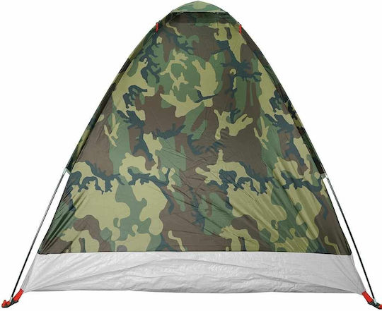 vidaXL Camping Tent Igloo Green for 2 People 198x145x105cm