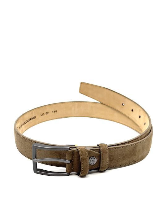 Men's Belt Leather Tabac Brown