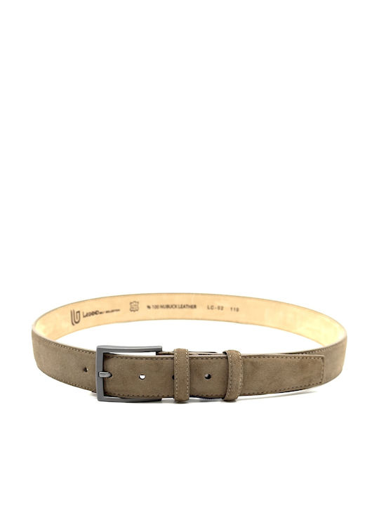 Men's Belt Leather Tabac Brown