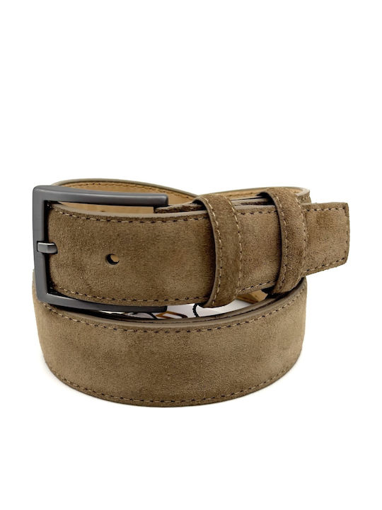 Men's Belt Leather Tabac Brown