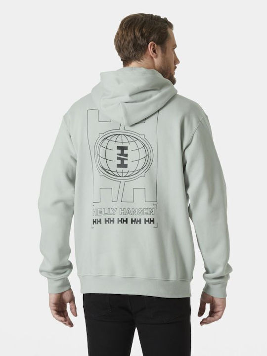 Sweatshirt Für Herren Mit Kapuze Hellblau