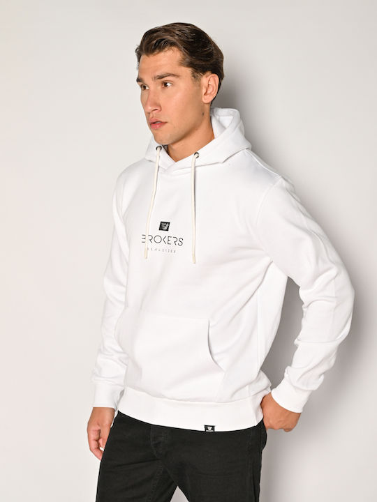 Sweatshirt with Hood White
