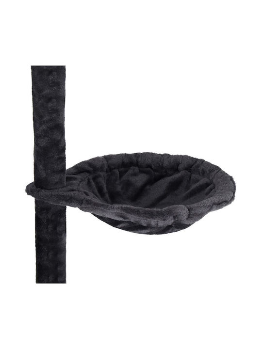 Cat Playset Scratching Post Hidden Nook Bed Balls 145cm Graphite