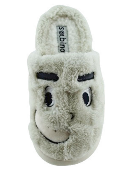 Winter Women's Slippers with Fur Beige G-CW234330