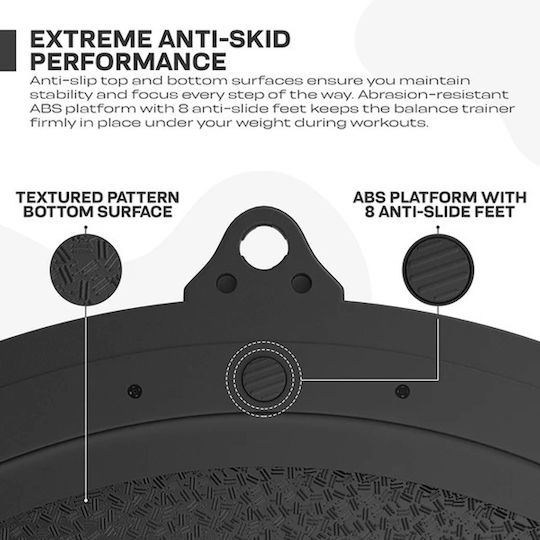 RDX Μπάλα Ισορροπίας Μαύρη με Διάμετρο 23cm