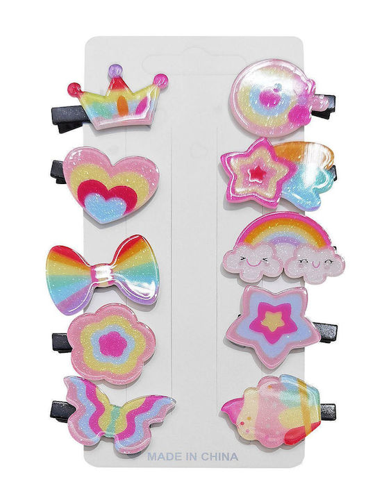 4teen-4ty Set Kids Hair Clips with Hair Clip 10 Pieces 4teen-4ty Set Kids Hair Clips with Hair Clip 10 Pieces