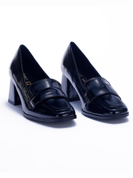 Adam's Shoes Patent Leather Black Medium Heels