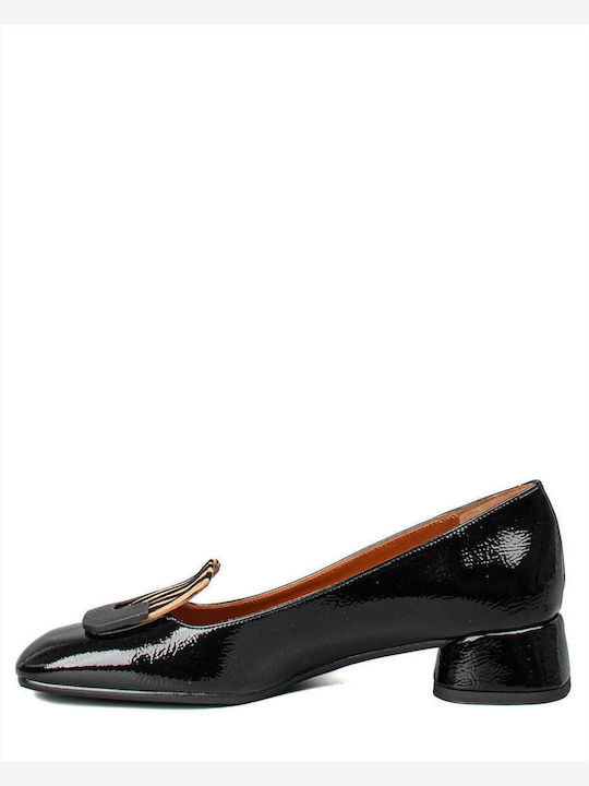 Δερμάτινα Γυναικεία Loafers σε Μαύρο Χρώμα
