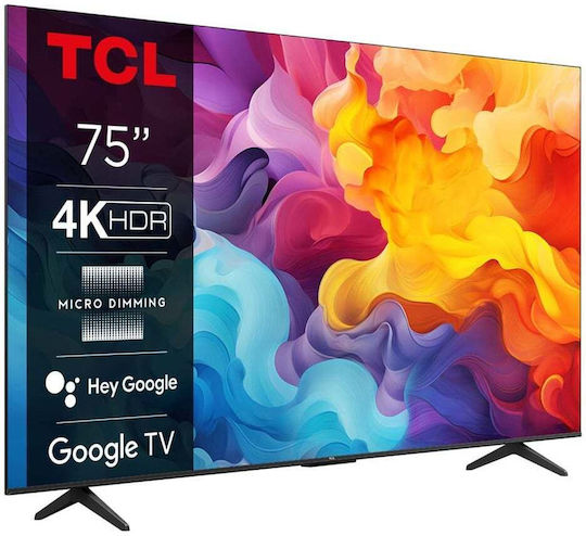 TCL Smart Τηλεόραση 75" 4K UHD LED P655 HDR (2024) 75P655