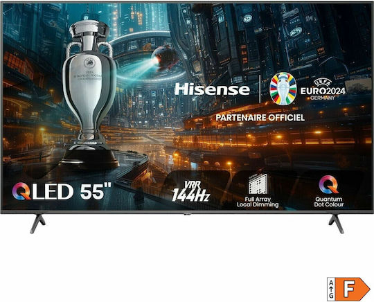 Hisense Телевизор 55" 4K UHD QLED 55E7NQ HDR (2024)