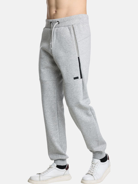 Sweatpants with Elastic Grey-melange