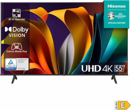 Hisense Smart Fernseher 55" 4K UHD LED A6N HDR (2024)