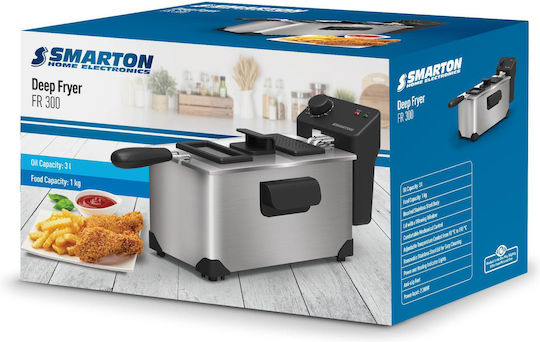Smarton FR 300 Deep Fryer 3lt Silver
