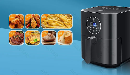 Aigostar 30VPH Air Fryer 7lt Black