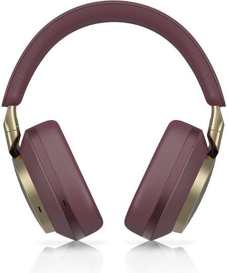 Bowers & Wilkins Px8 Wireless / Wired Over Ear Headphones with 30 hours of Operation and Quick Charge Burgundy