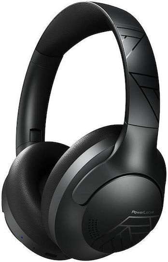 PowerLocus P3 Wireless / Wired Over Ear Headphones with 50 hours of Operation and Quick Charge Black