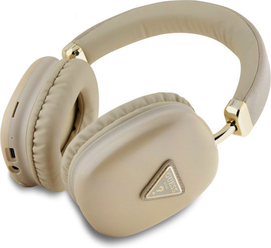 Guess Saffiano Fără fir / Cu fir Over Ear Căști și Încărcare Rapidă Gold