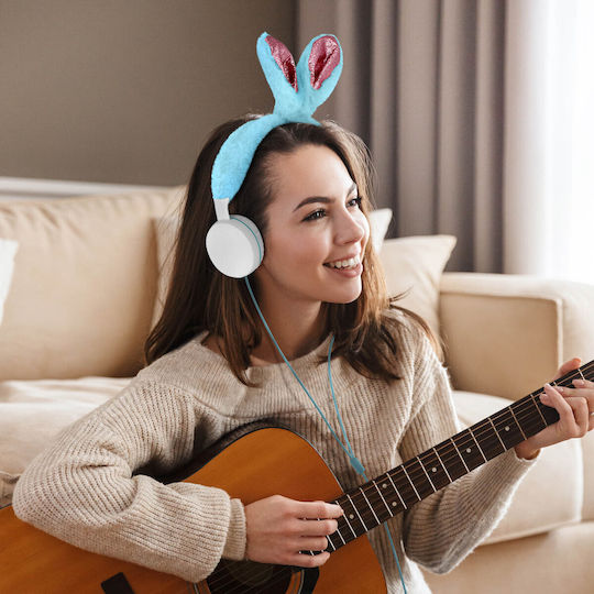Gjby Rubbit Жични On Ear Слушалки Светлосини