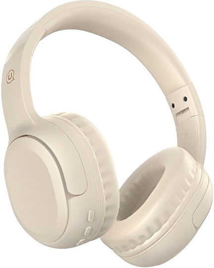 Usams YG23 Kabellose Bluetooth Am Ohr Kopfhörer mit 40 Stunden Wiedergabezeit Beige
