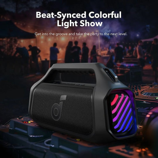 Anker Soundcore Boom 2 Plus Waterproof Bluetooth Speaker 140W with Battery Life up to 20 hours Black