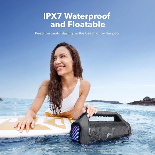Anker Soundcore Boom 2 Plus Waterproof Bluetooth Speaker 140W with Battery Life up to 20 hours Black