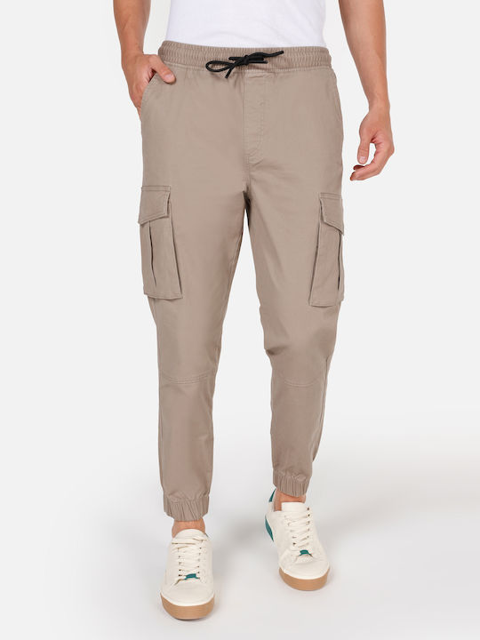 Pantaloni cu Croială Slim Beige
