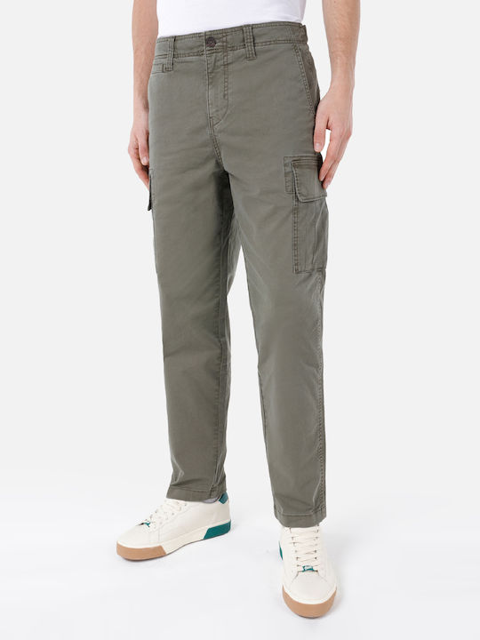 Pantaloni Elastic cu Croială Normală green