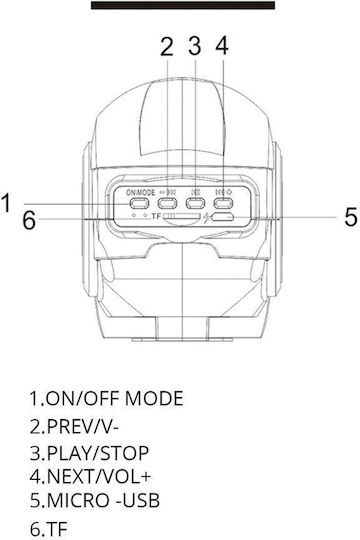 GTX-9 Iron Man Ηχείο Bluetooth 5W Ασημί
