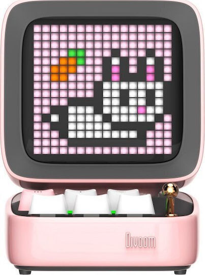 Divoom Boxă Karaoke Cu Microfon Wireless Fără Fir Și Efecte De Iluminare Ditoo Mic G 338036 Roz