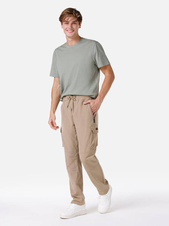 Παντελόνι σε Κανονική Εφαρμογή Beige