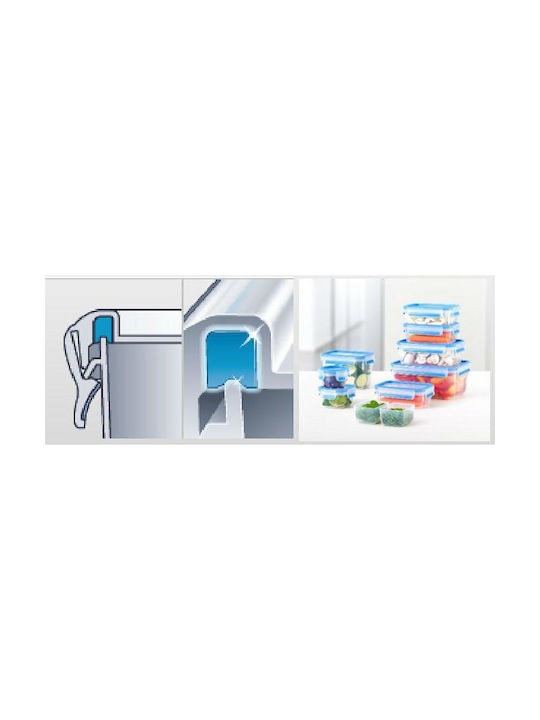 Tefal Microwave Plastic Lunch Box Clip & Close Blue 1600ml