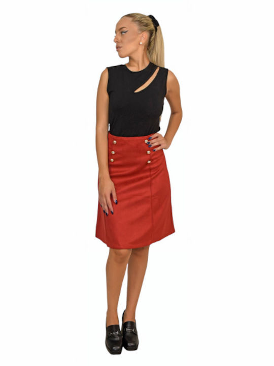 Morena Spain Midi Skirt Bordeaux