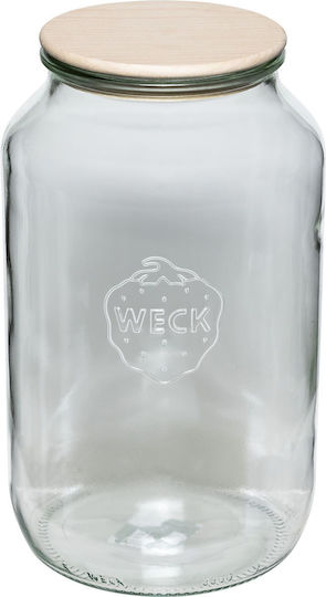 Weck Vase Allgemeine Verwendung mit Deckel Glas Transparent 3000ml