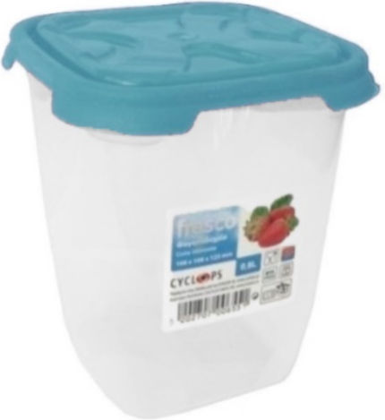 Cyclops Fresco Cutie pentru Mâncare Plastic Albastru Potrivit pentru Cuptor cu Microunde 800ml 1buc