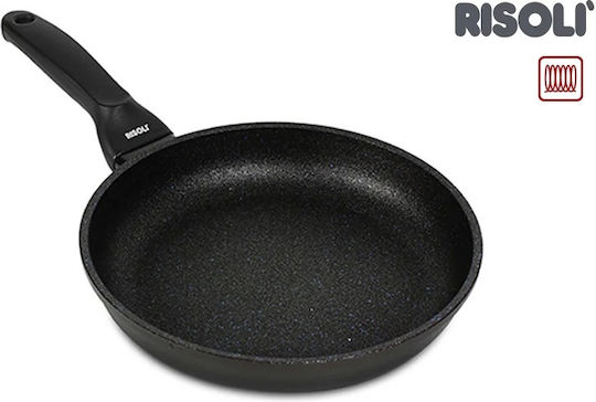 Risoli Blackplus Pan made of Cast Aluminum with Stone Coating Black 20cm