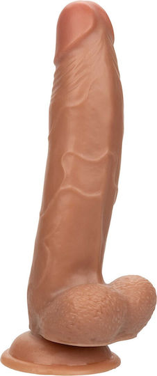 Calexotics Glass Dildo with Balls and Suction Cup Brown 21.5cm