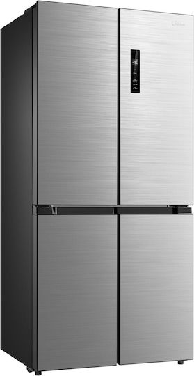 Midea Ψυγείο Ντουλάπα 474lt Total NoFrost Υ177.5xΠ83.3xΒ65.3εκ. Inox MDRF632FIE46
