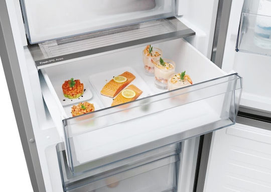 Candy Kühl-Gefrierkombination 341Es Total NoFrost H185xB59.5xT65.8cm. Inox CNCQ4T618EX