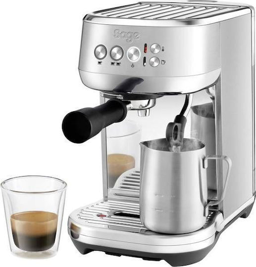 Sage Bambino Plus Mașină de Espresso 1600W Presiune 15bar Argintie