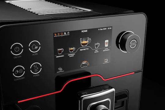 Gaggia Accademia Automatic Espresso Coffee Machine 1500W Pressure 15bar for Cappuccino with Grinder Black RI9781/01