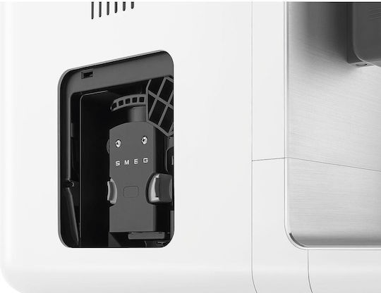 Smeg Automatic Espresso Machine 1350W Pressure 19bar with Grinder White BCC13WHMEU