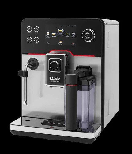 Gaggia Accademia Automatic Espresso Coffee Machine 1500W Pressure 15bar for Cappuccino with Grinder Silver RI9782/01