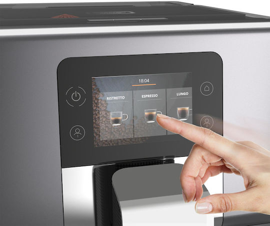Krups Intuition Preference+ 1450W Налягане 15бар за капучино с мелачка Сребриста