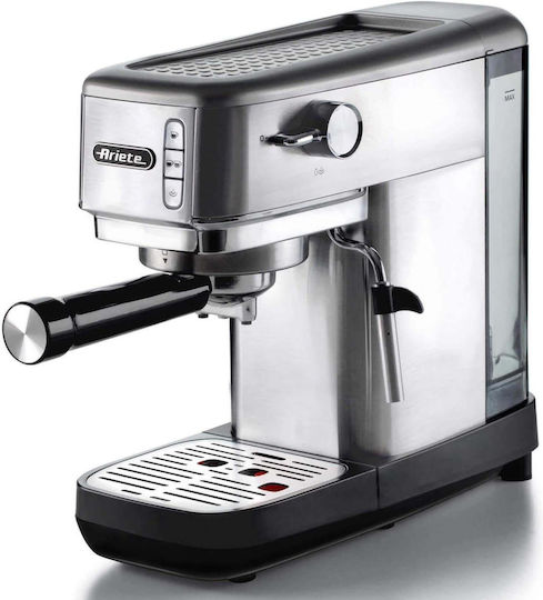 Ariete 1380/10 Μηχανή Espresso 1300W Πίεσης 15bar Ασημί 00M138010AR0
