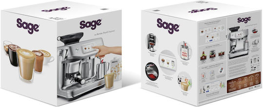 Sage Barista Touch Impress Automat de Espresso 1700W Presiune 15bar Black Truffle