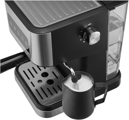 Sencor Μηχανή Espresso 1050W Πίεσης 20bar Ασημί SES 4020SS