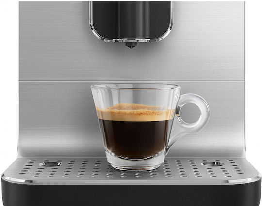 Smeg Automatic Espresso Machine 1350W Pressure 19bar with Grinder Black BCC01BLMEU